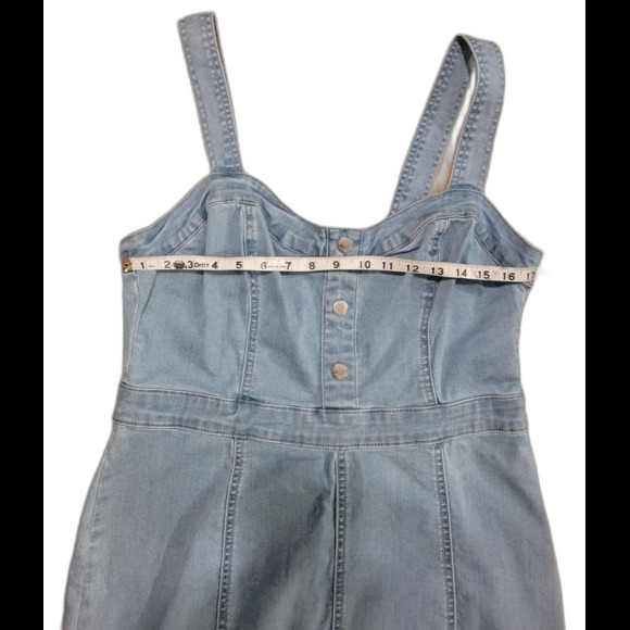 NWT GUESS Denim Romper/Jumper Size Large - Picture 10 of 12